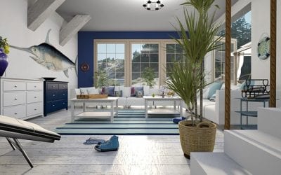 How to colour match with blue wallpaper