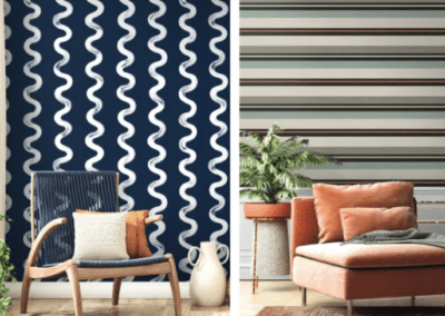 Wallquest: Nantucket Stripes Revisited w/Sku